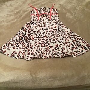 Parker Silk Leopard Print Dress